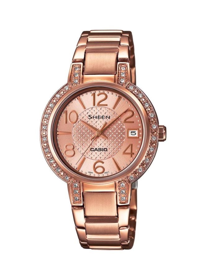 كاسيو ساعة يد بعقارب شين طراز She-4804PG-9AUER للنساء - Image 1