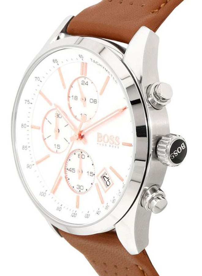 HUGO BOSS Men's Grand Prix Water Resistant Chronograph Watch 1513475 - Image 3