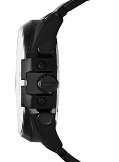 DIESEL Men's Mega Chief Round Shape Stainless Steel Chronograph Wrist Watch 59 mm - Black - DZ4283  - Image 3