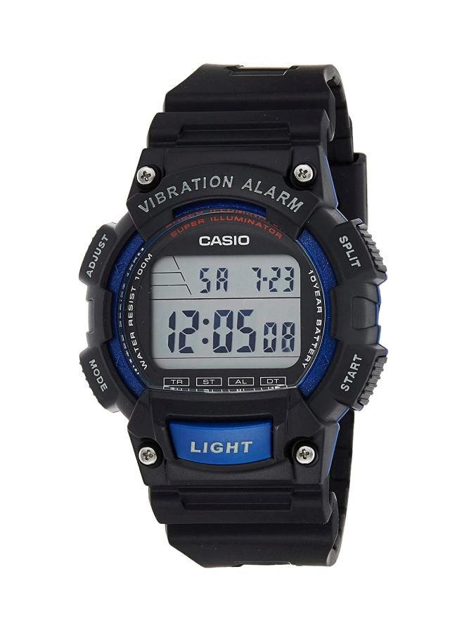 كاسيو ساعة يد رقمية بسوار من الراتينج طراز W-736H-2A للرجال - Image 1