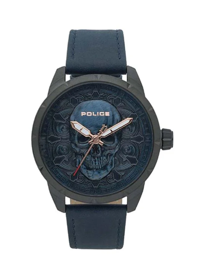 POLICE Leather Analog Wrist Watch P 15397JSU-80