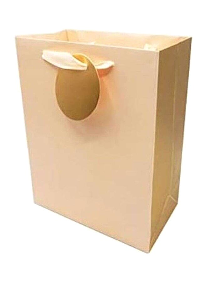 PARTY FUN Paper Gift Bag With Durable Ribbon Handles Orange - Image 1