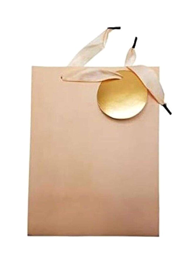 PARTY FUN Paper Gift Bag With Durable Ribbon Handles Orange - Image 2