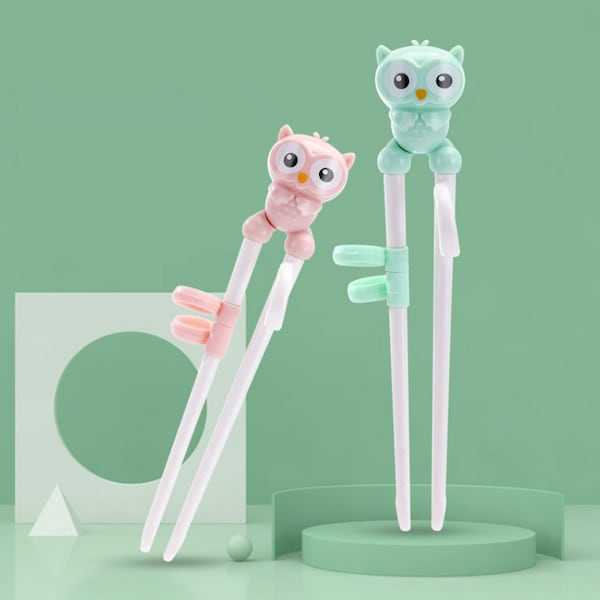 1-Pair Educational Cartoon Animal Pattern Creative Kid's Chopsticks  - Image 4