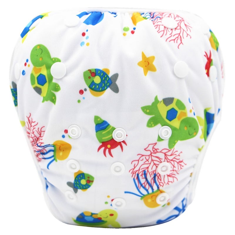 1-Piece Voguish Soft Adjustable Washable Baby Swimming Shorts Diaper  - Image 1