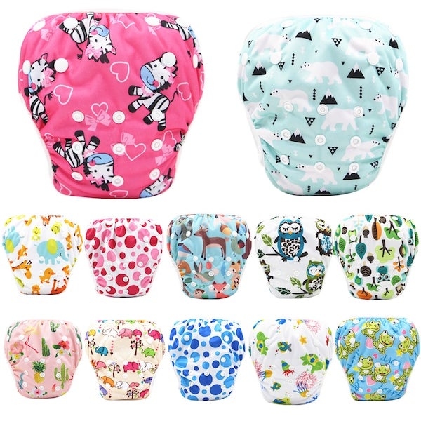1-Piece Voguish Soft Adjustable Washable Baby Swimming Shorts Diaper  - Image 3