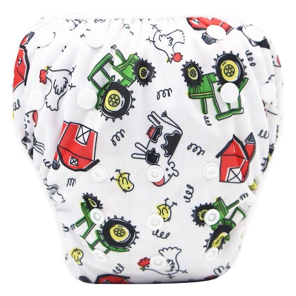 1-Piece Voguish Soft Adjustable Washable Baby Swimming Shorts Diaper  - Image 5
