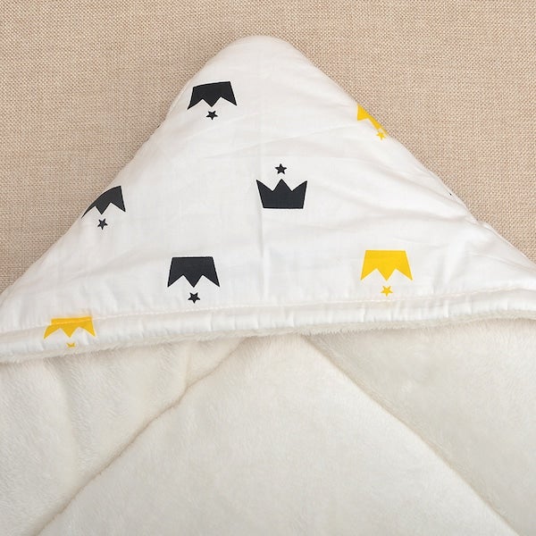 بطانية تقميط مريحة وناعمة من القطن بتصميم رسومات كرتونية مناسبة لفصل الخريف والشتاء من قطعة واحدة - Image 3