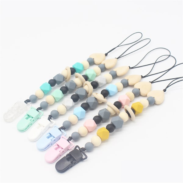 1-Piece Anti-Drop Baby Silicone Pacifier Chain Clip - Image 2
