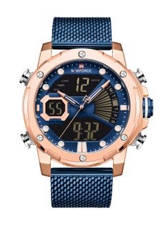 NAVIFORCE Men's Stainless Steel Analog+Digital Wrist Watch NF9172S RG/BE/BE  - Image 1