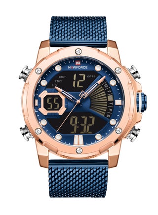 Men's Stainless Steel Analog+Digital Wrist Watch NF9172S RG/BE/BE - v1607943024/N42996544A_1
