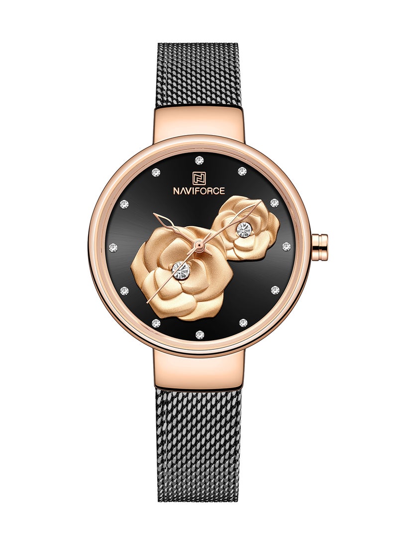 NAVIFORCE Women's Stainless Steel Analog Wrist Watch NF5013 RG/B/B  - Image 1
