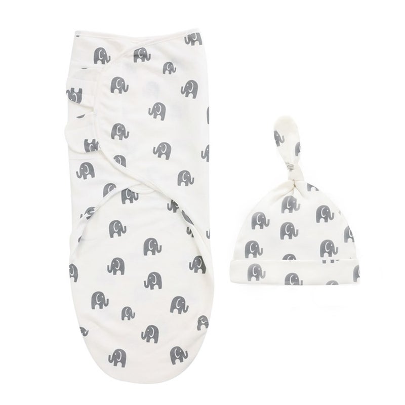 Generic 2-Piece Cute Cartoon Print Baby's Swaddling Set  - Image 1