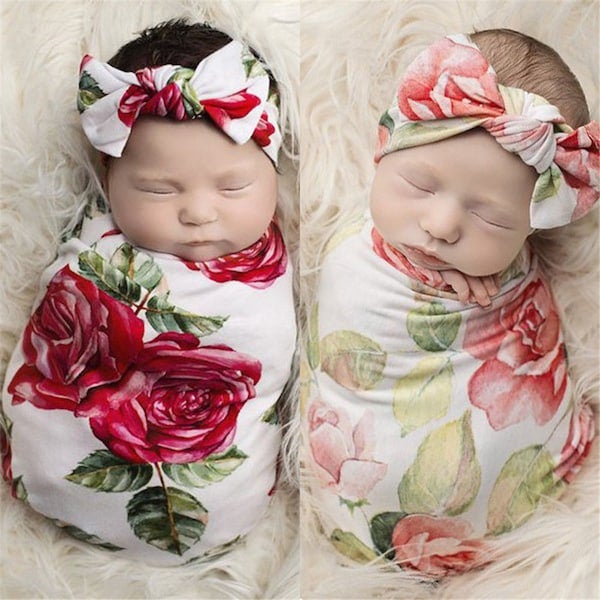 2-Piece Baby's Props Blanket Hairband Cloth Set - Image 3