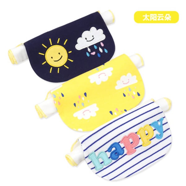 3-Piece Baby Bandana 100% Cotton Bibs Set - Image 5