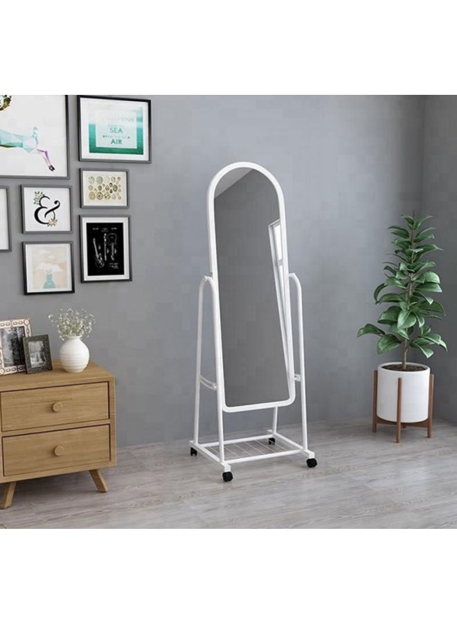 Roman Gifts Standing Mirror With Holder White 123*45*65cm  - Image 2
