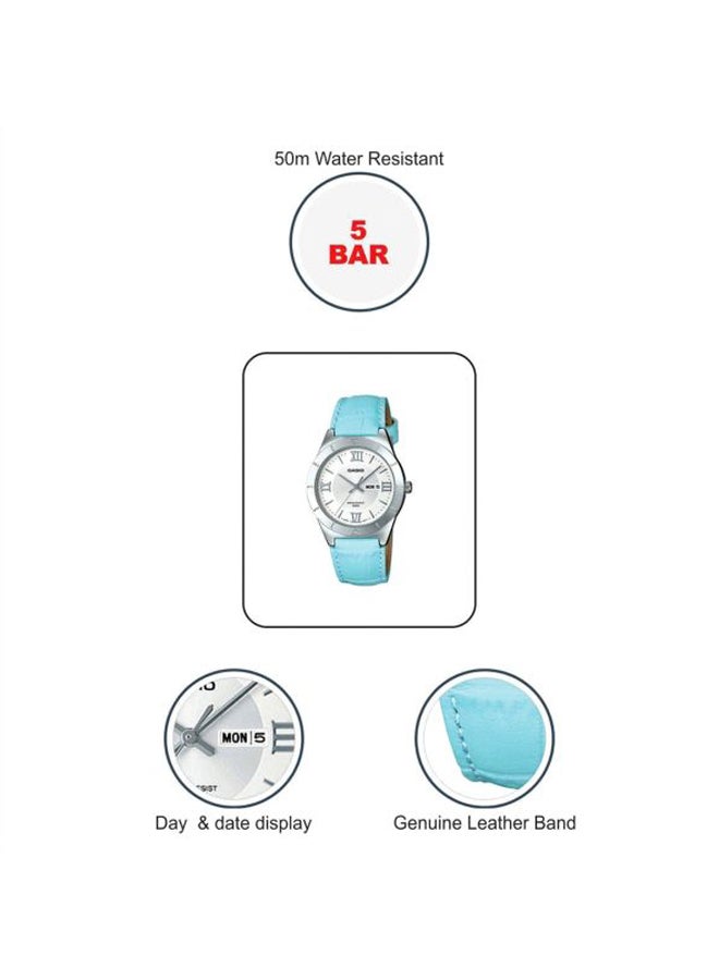 CASIO Women's Enticer Leather Analog Watch Ltp-1410L-7A2vdf - Image 5