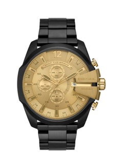 DIESEL Men's Mega Chief Round Shape Stainless Steel Chronograph Wrist Watch 51 mm - Black - DZ4485  - Image 1