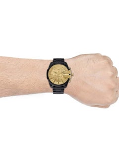 DIESEL Men's Mega Chief Round Shape Stainless Steel Chronograph Wrist Watch 51 mm - Black - DZ4485  - Image 5