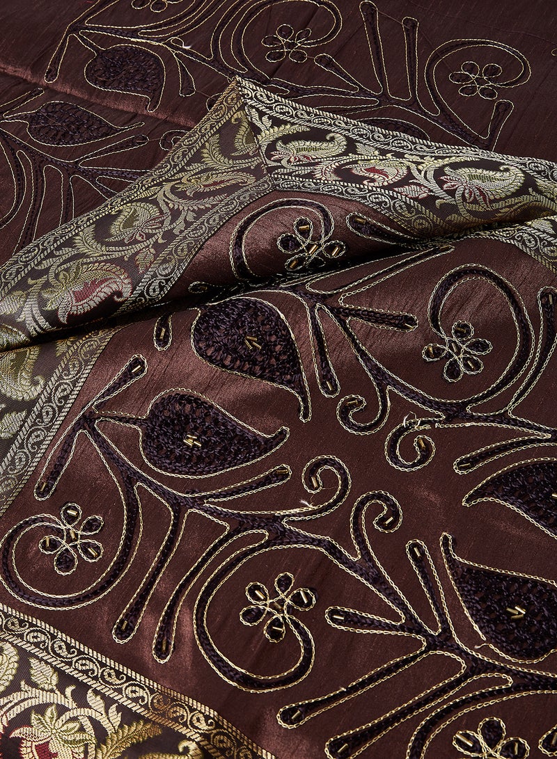 إيكراس طقم غطاء طاولة بني - Image 2