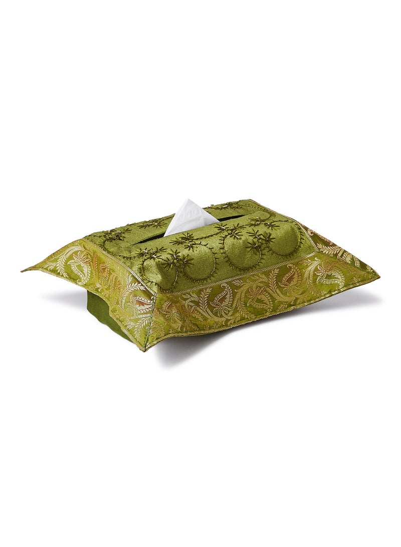 إيكراس طقم غطاء طاولة أخضر  - Image 3