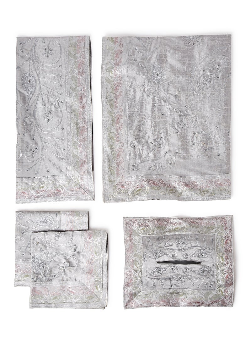 إيكراس طقم غطاء طاولة رمادي - Image 1