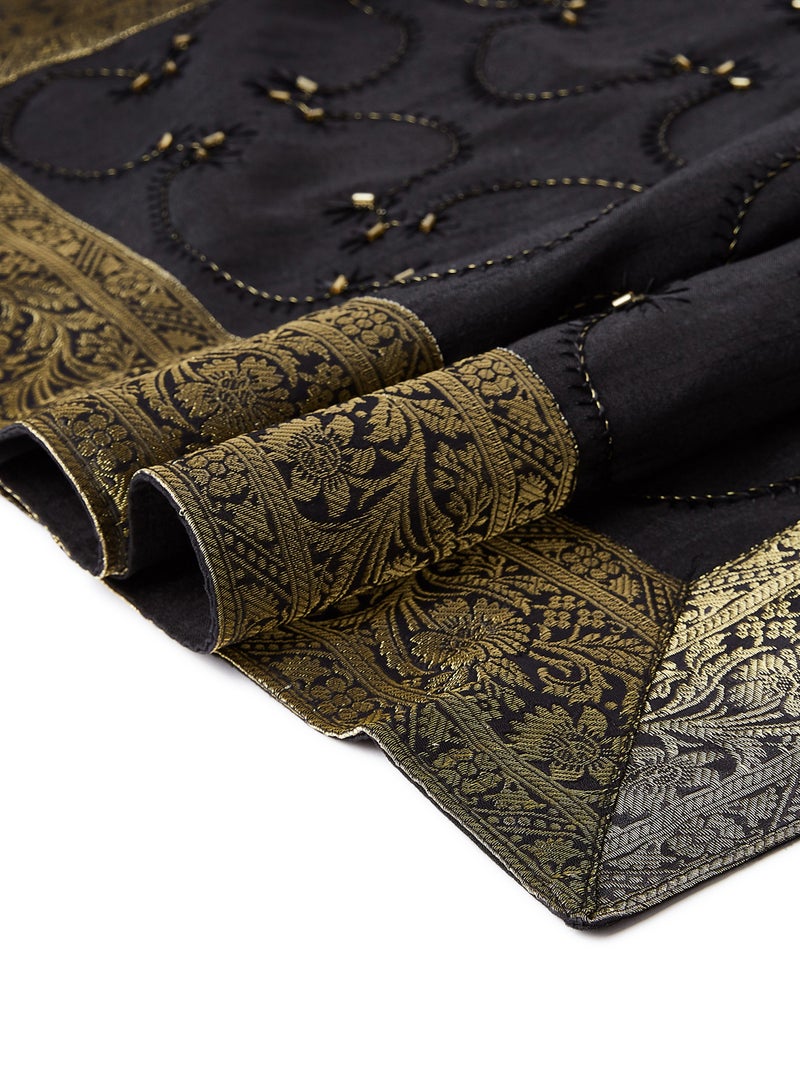 Ikras Table Cloth Set Black/Brown - Image 4