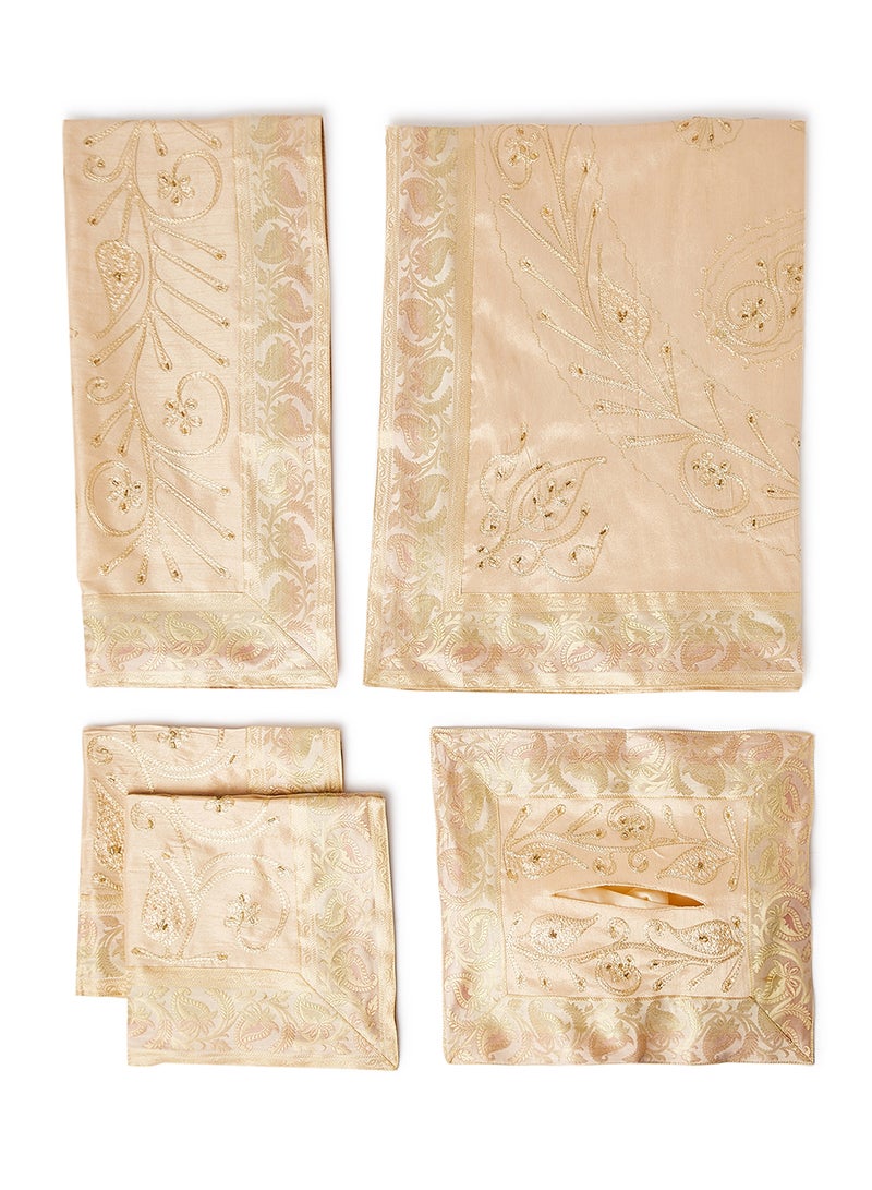 Ikras Table Cloth Set Beige  - Image 1