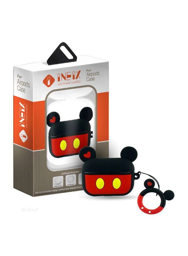 INEIX 3D Cartoon Printed Silicone Case For Apple AirPods  Pro Red/Black/Yellow  - Image 5