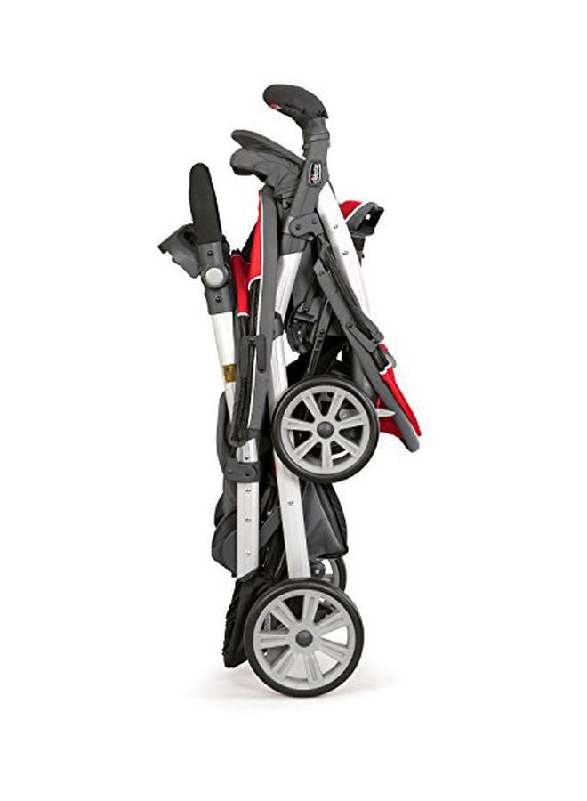 Chicco - Stroll'in'2 Twin Stroller - Lava, 6-9 months - Image 1
