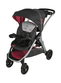 Stroll'in'2 Twin Stroller - Lava, 6-9 months