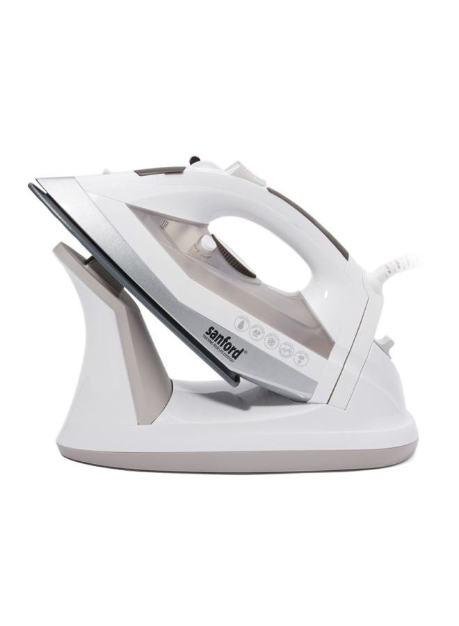 Sanford Corded and Cordless Steam Iron, Anti calc, Anti drip,Dry, spray, steam, burst steam, vertical steam, self-clean function 2400 W SF68SI BS White  - Image 1