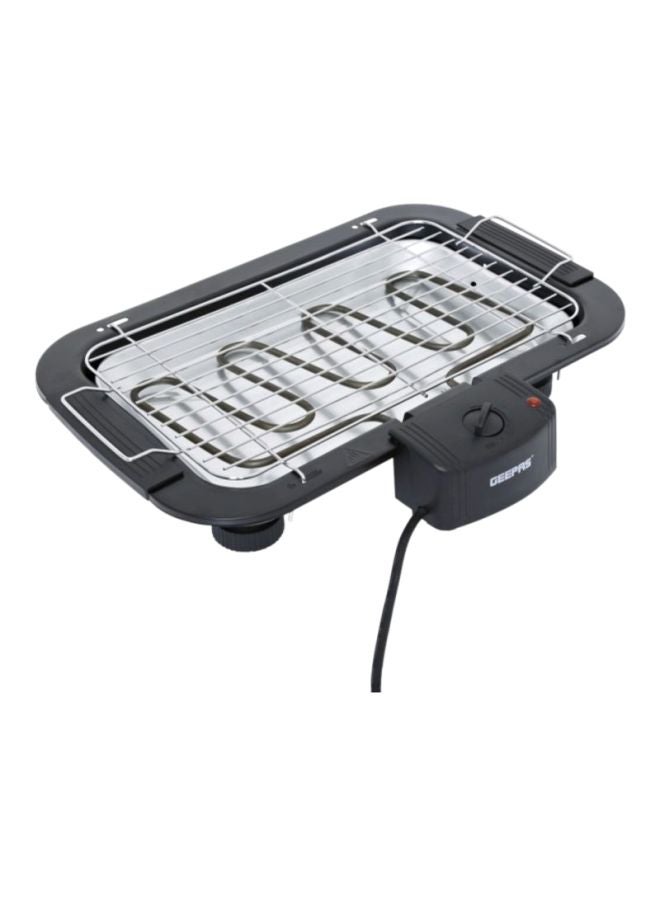GEEPAS Electric Barbecue Grill - Table Grill, Auto-Thermostat Control with Overheat Protection - Space Saving, Detachable Heating Element - Ideal for BBQ Perfect for both Indoor & Outdoor cooking | 2 Years Warranty 2000 W GBG877 Black  - Image 2