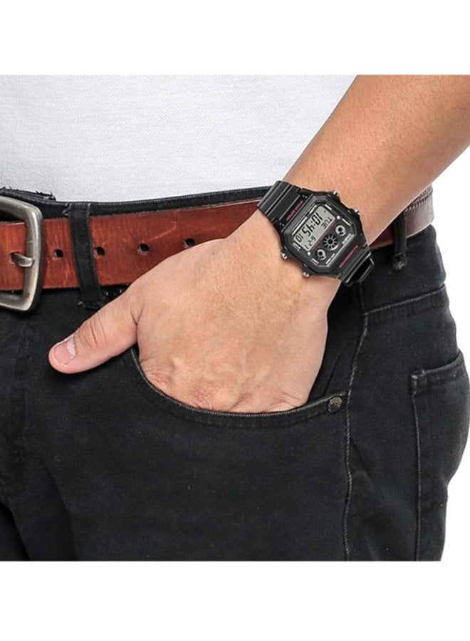 كاسيو ساعة يد رقمية بسوار من الراتنج طراز 1300WH-1A2VDF men - Image 4