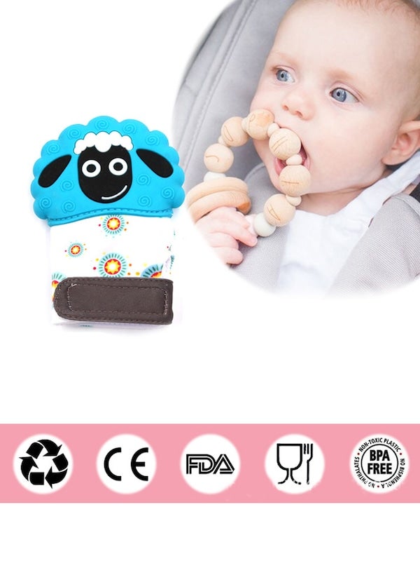 1-Piece Sheep Shaped Silicone Glove Baby's Pacifier - Image 3