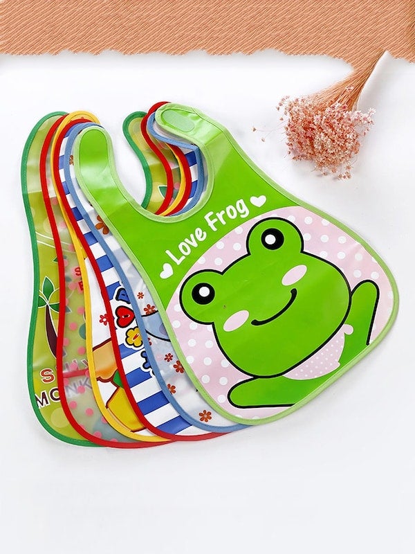 1-Piece Cartoon Patterned Baby's Bib - Image 3