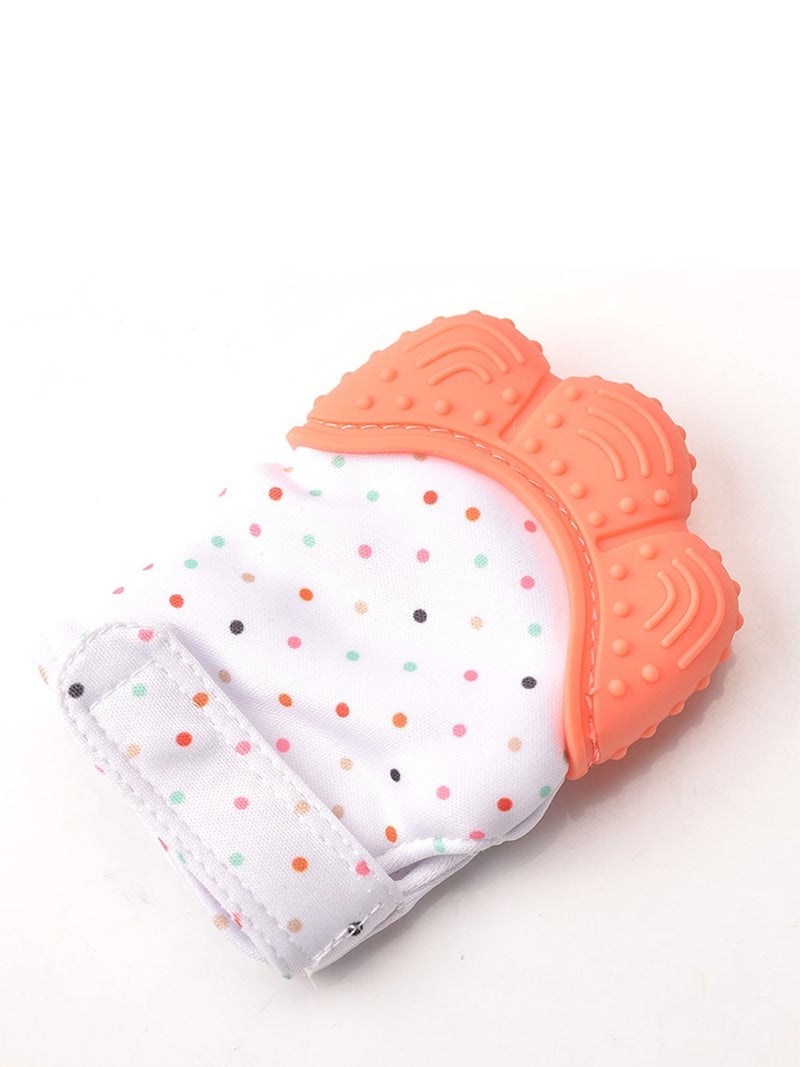 1-Piece Baby's Glove Silicone Teether Sensory Crinkle Chew Toy Mitt 3M-18M Babies - Image 1
