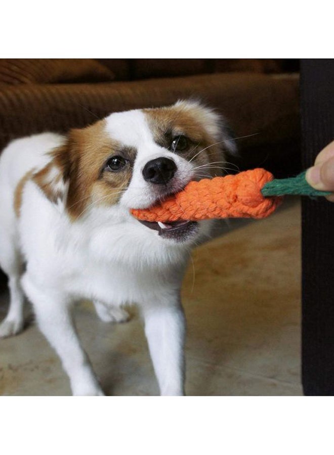 بيوينتي ألعاب مضغ للجرو بتصميم جزرة، 3 قطع برتقالي/أخضر - Image 3