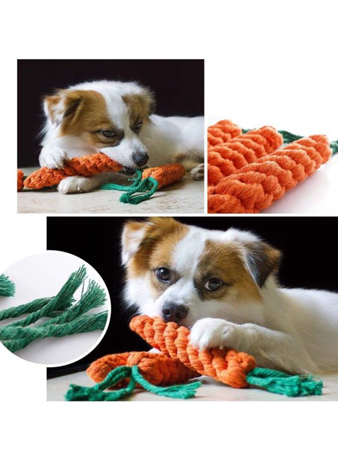 بيوينتي ألعاب مضغ للجرو بتصميم جزرة، 3 قطع برتقالي/أخضر - Image 4