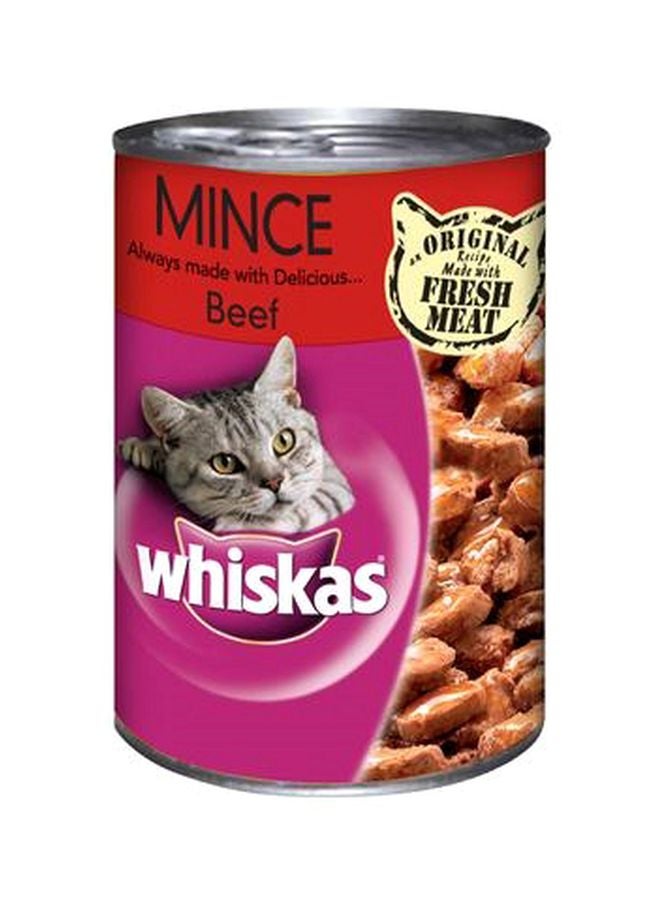 ويسكاس لحم البقر المفروم طعام القط 400جرام - Image 1