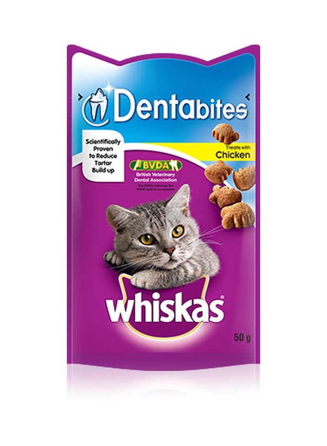 Whiskas Dentabites Cat Treats With Chicken Brown 1.2kg  - Image 2