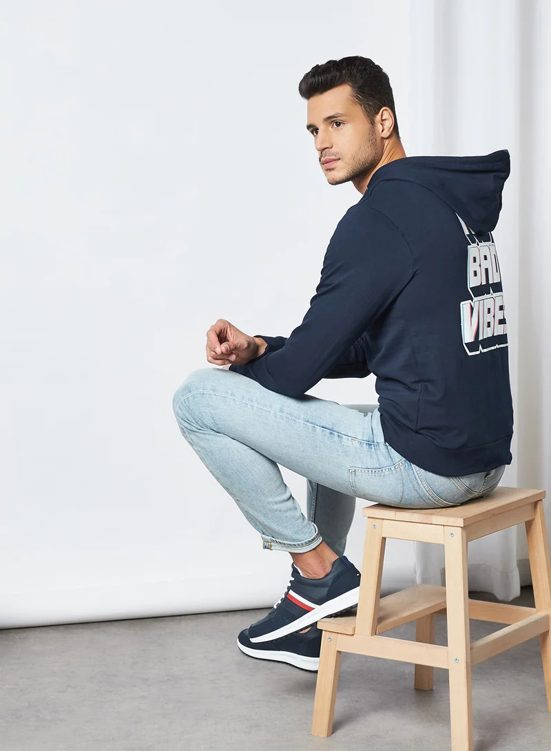 STATE 8 No Bad Vibes Hoodie Navy