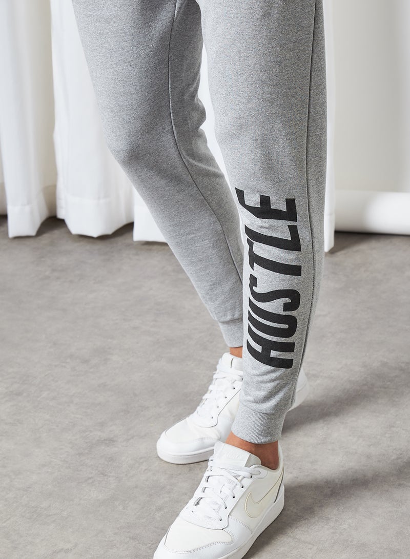 STATE 8 Hustle Teddy Fleece Sweatpants Grey  - Image 4