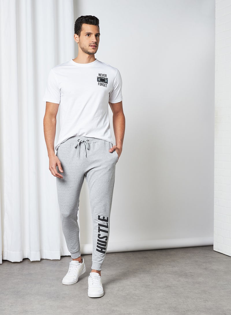 STATE 8 Hustle Teddy Fleece Sweatpants Grey  - Image 3