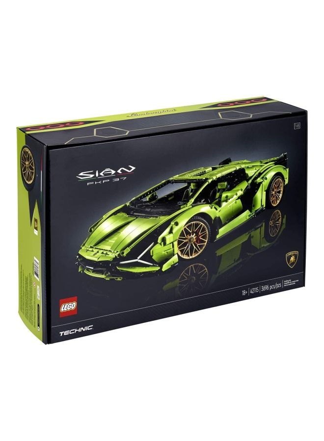 LEGO 3696-Pieces Model Car Lamborghini Sian Building Set 25 x 13 x 60cm - Image 4