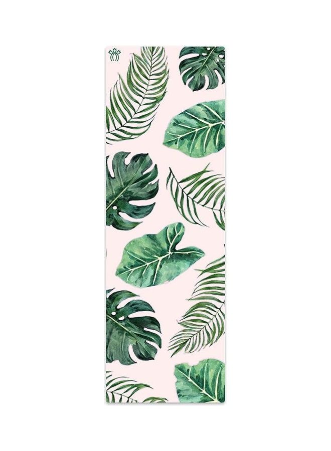 بريكلي بير بساط يوغا مناسب للسفر مزين بالزهور 182سم - Image 1