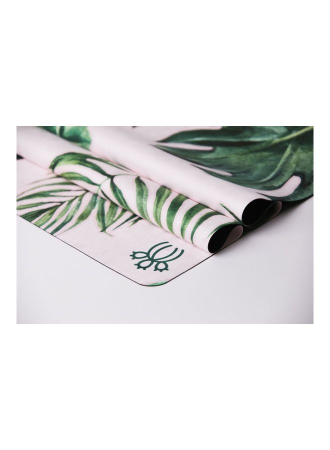 بريكلي بير بساط يوغا مناسب للسفر مزين بالزهور 182سم - Image 3