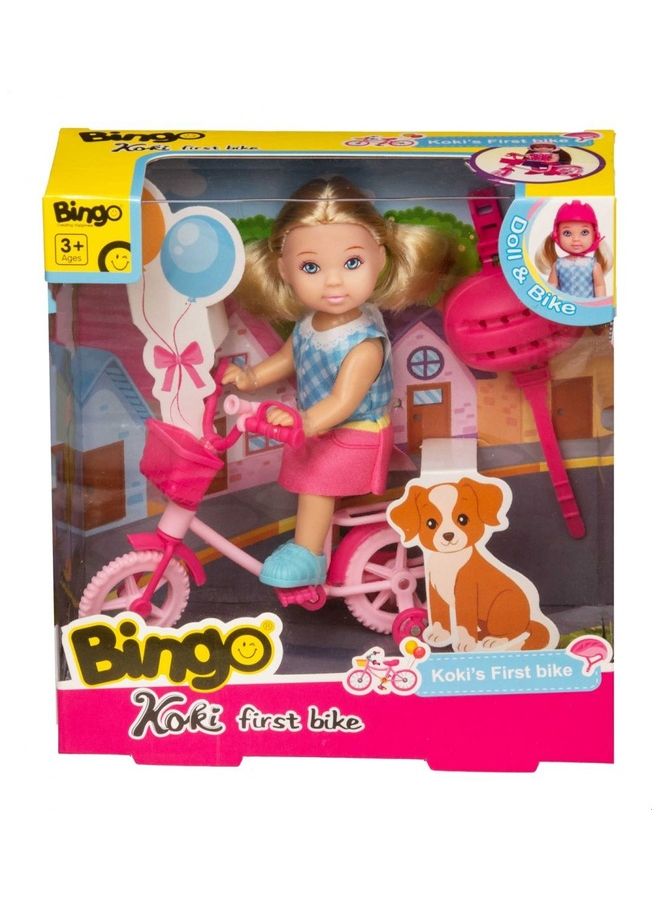 Bingo - 2-Piece Koki First Bike Doll Playset - Image 1