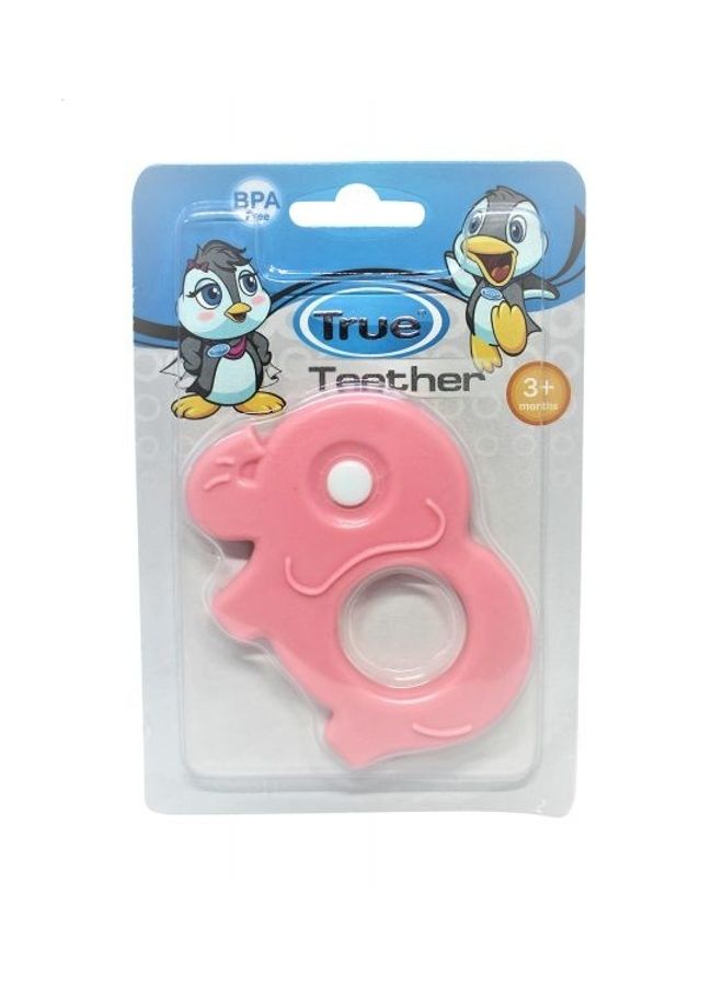 True Elephant Shaped Rubber Teether 