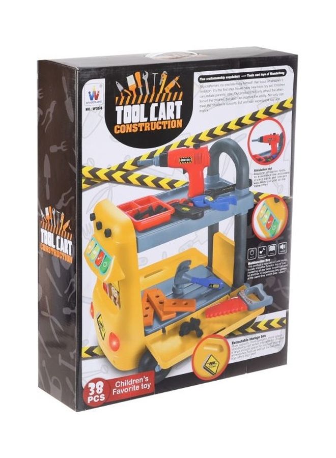 WANDERLONG 38-Piece Tool Cart Construction Kit 